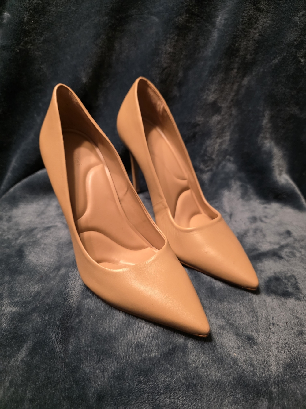 Gianni Bini Beige Pointed-Toe Stiletto Heels